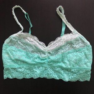 NWOT White/Mint PINK Victoria's Secret Bralette